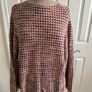 Elegant Multicolor Women's Turtleneck Sweater